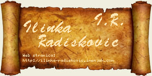 Ilinka Radišković vizit kartica